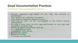 Good documentation practices | PPTX
