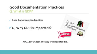 Good documentation practices | PPTX