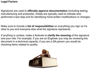 Gmp Signatures Good Documentation practices in GMP rules | PPSX