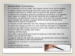 Documented Correction Note Good Documentation Practices in Pharmaceuticals. | PPTX