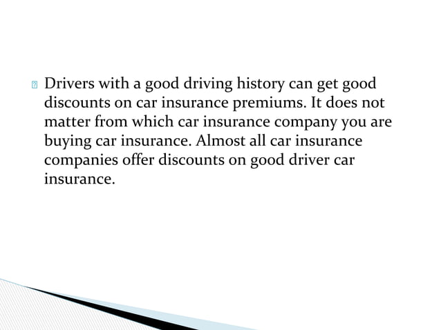 good-driver-car-insurance-ppt