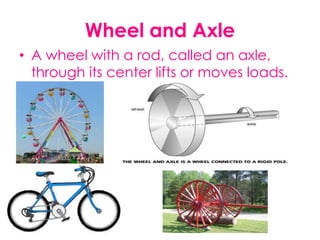 Rollers Simple Machine Examples Good example Simple Machines | PPTX