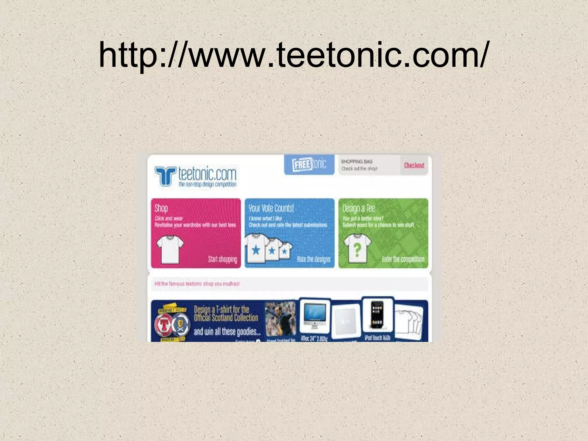 http :// www . teetonic . com /