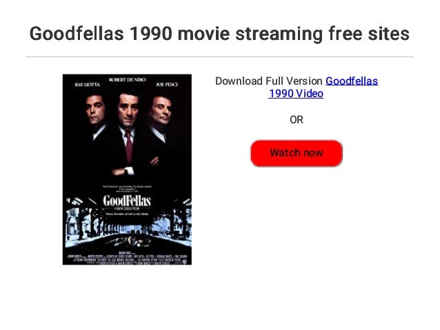 Goodfellas 1990 Movie Streaming Free Sites