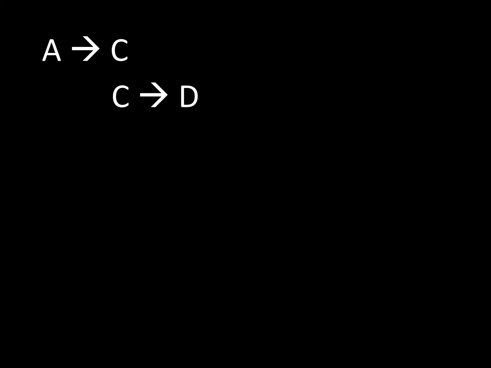 A  C
C  D
 