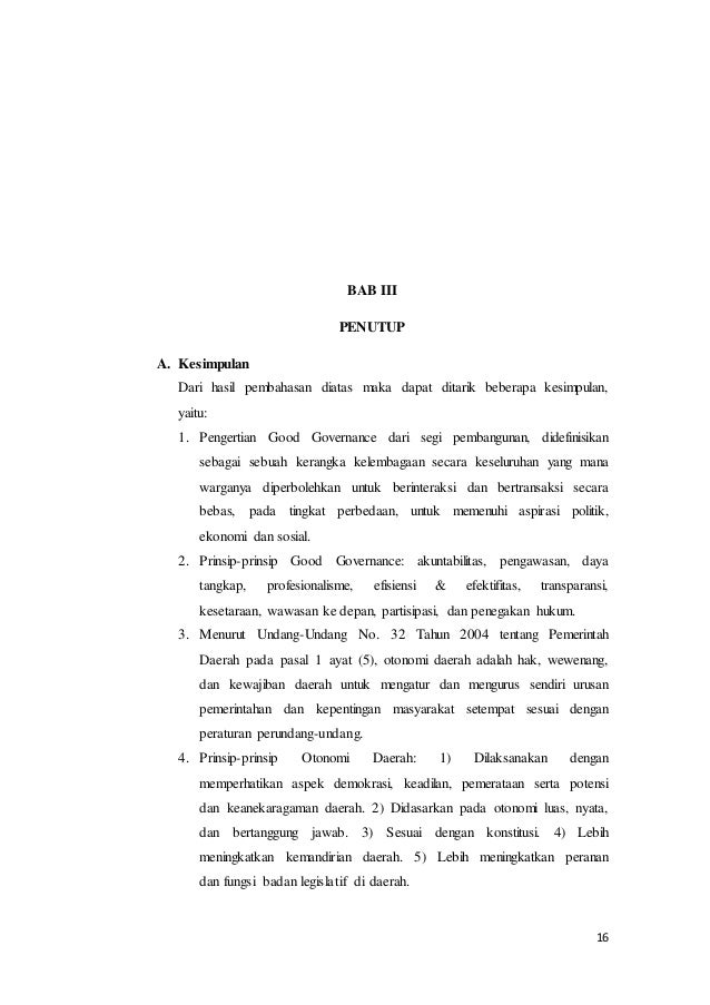 Good Goveernance Otonomi Daerah Semester 2