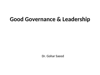 Good Governance in public sector and in state.ppt