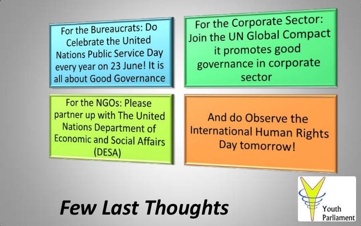 Good governance curbs corruption Slide 15