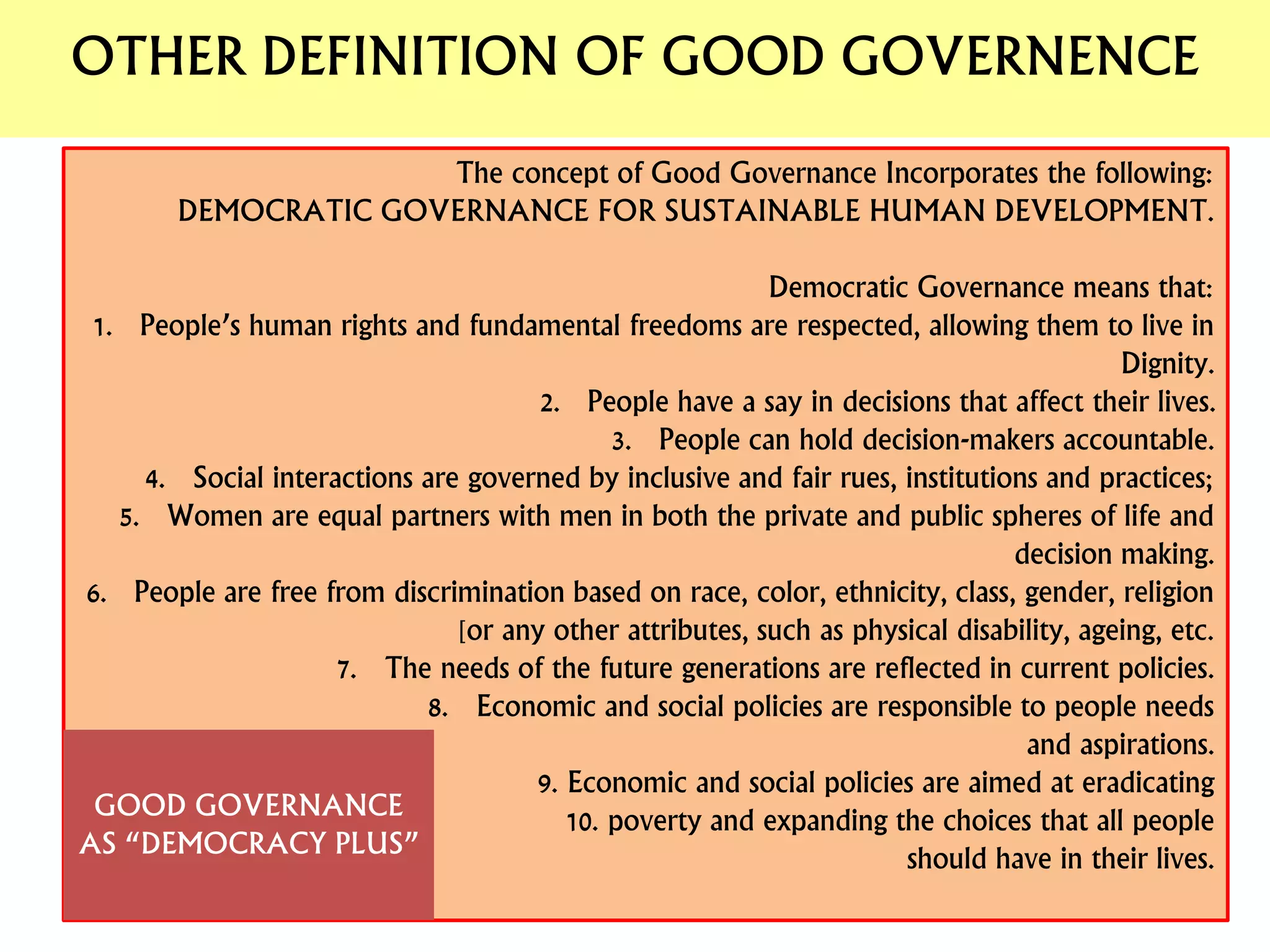 GOOD GOVERNANCE | PPTX | Civic affairs | Politics