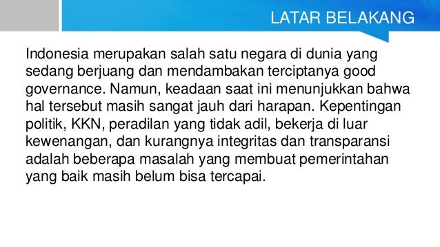Good Governance Globalisasi