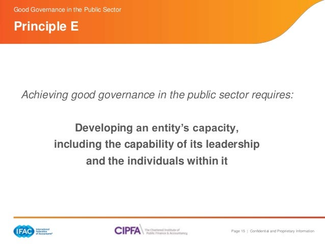 Good Governance in the Public Sector