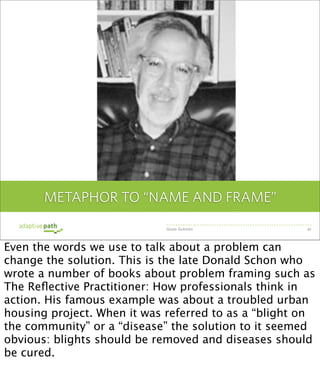 METAPHOR TO “NAME AND FRAME”
                             Good Guesses             20




Even the words we use to talk ab...