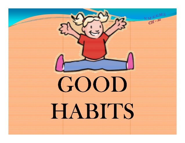 Healthy habits ppt template image