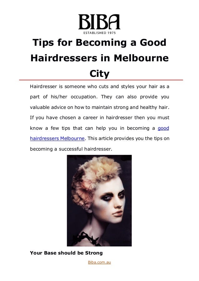Tips for a Good Hairdressers in Melbourne City