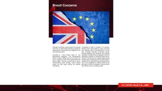 Brexit Concerns
Although uncertainty remains about the ultimate
outcomes, it’s clear that Brexitwillhave significant
reper...