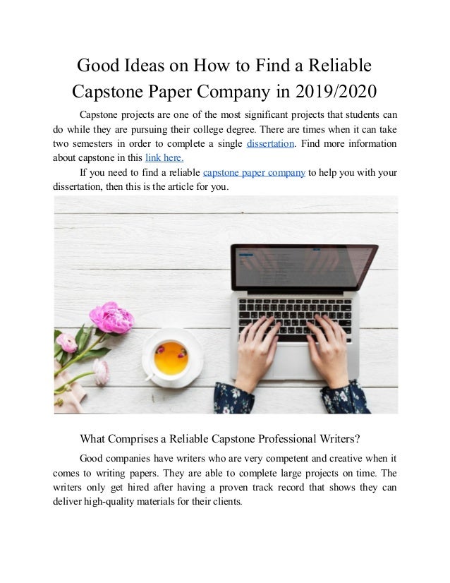 Write my capstone project picture