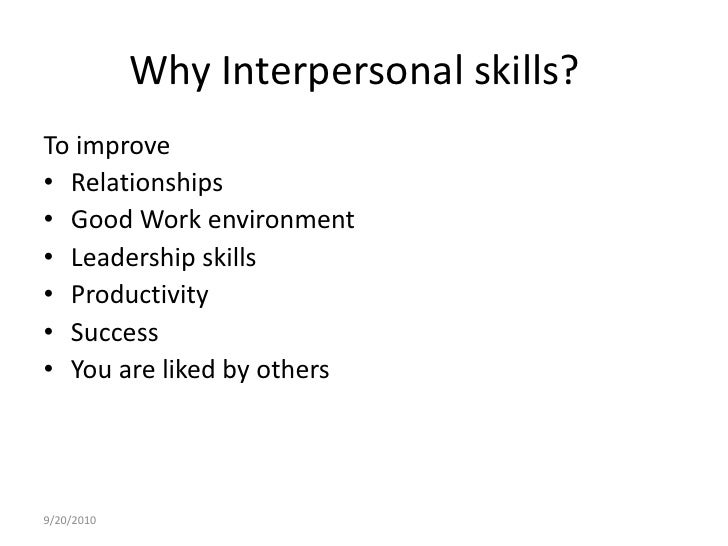 interpersonal goals