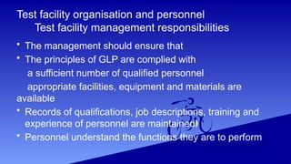 GOOD LABORATORY PRACTICE dept of pharmacology | PPTX