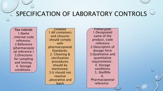 Lab Control Charge Examples Good laboratory practices | PPTX