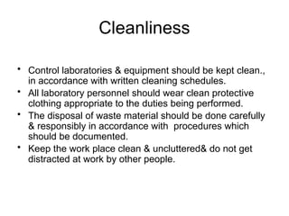 Comprehensive Guide to Good Laboratory Practices for Quality Assurance ...