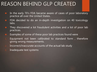Poor Lab Conditions Good laboratory practices (GLP) himanshu | PPT