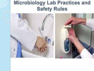 Microbiology Lab Practices and
Safety Rules
 