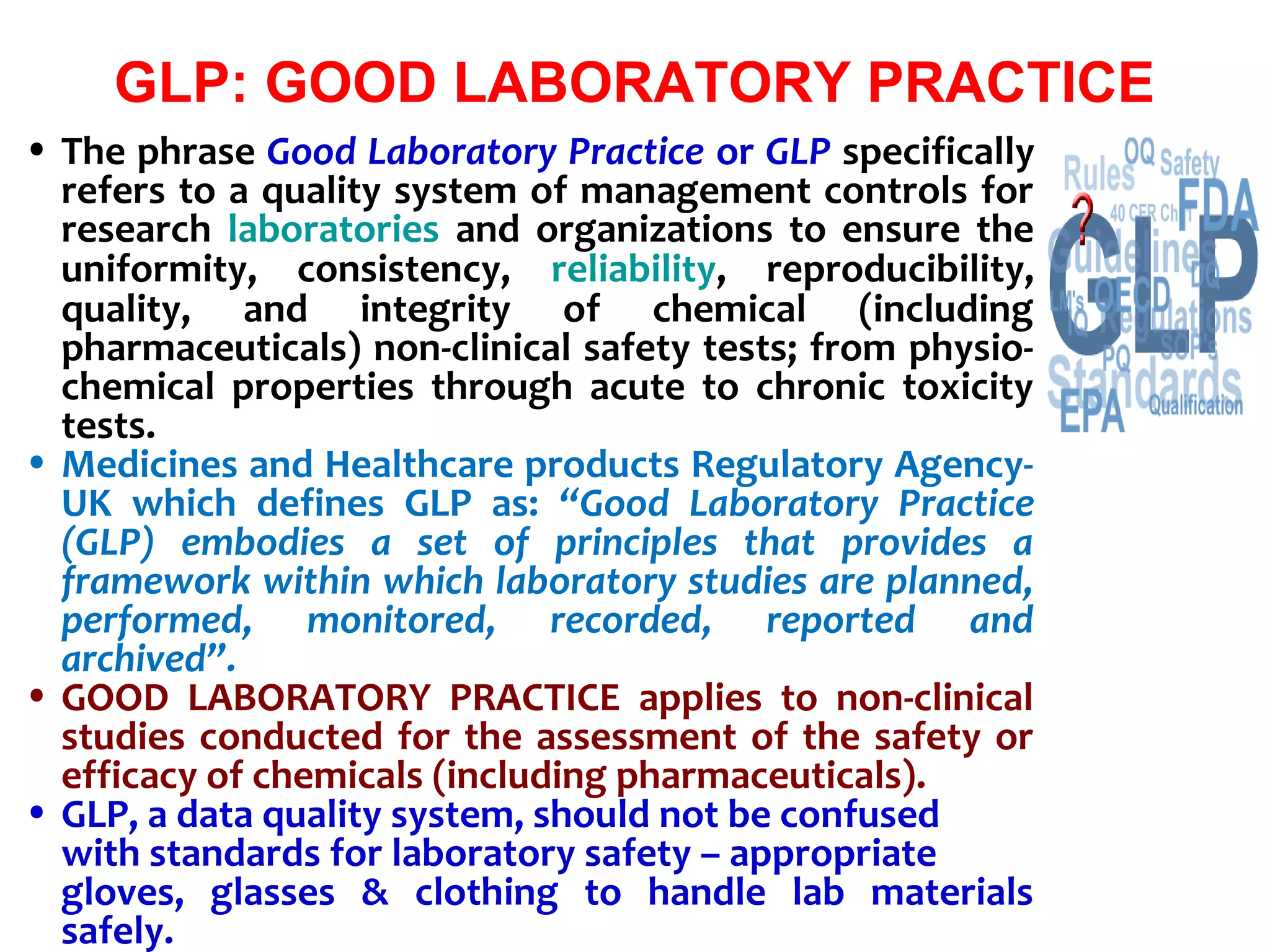 Good lab practices (GLP) | PPT