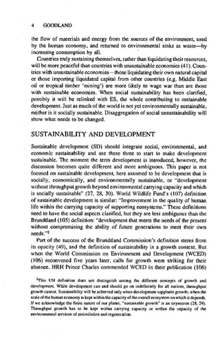 Environmental Sustainability Notes.pdf The concept of environmental sustainability | PDF