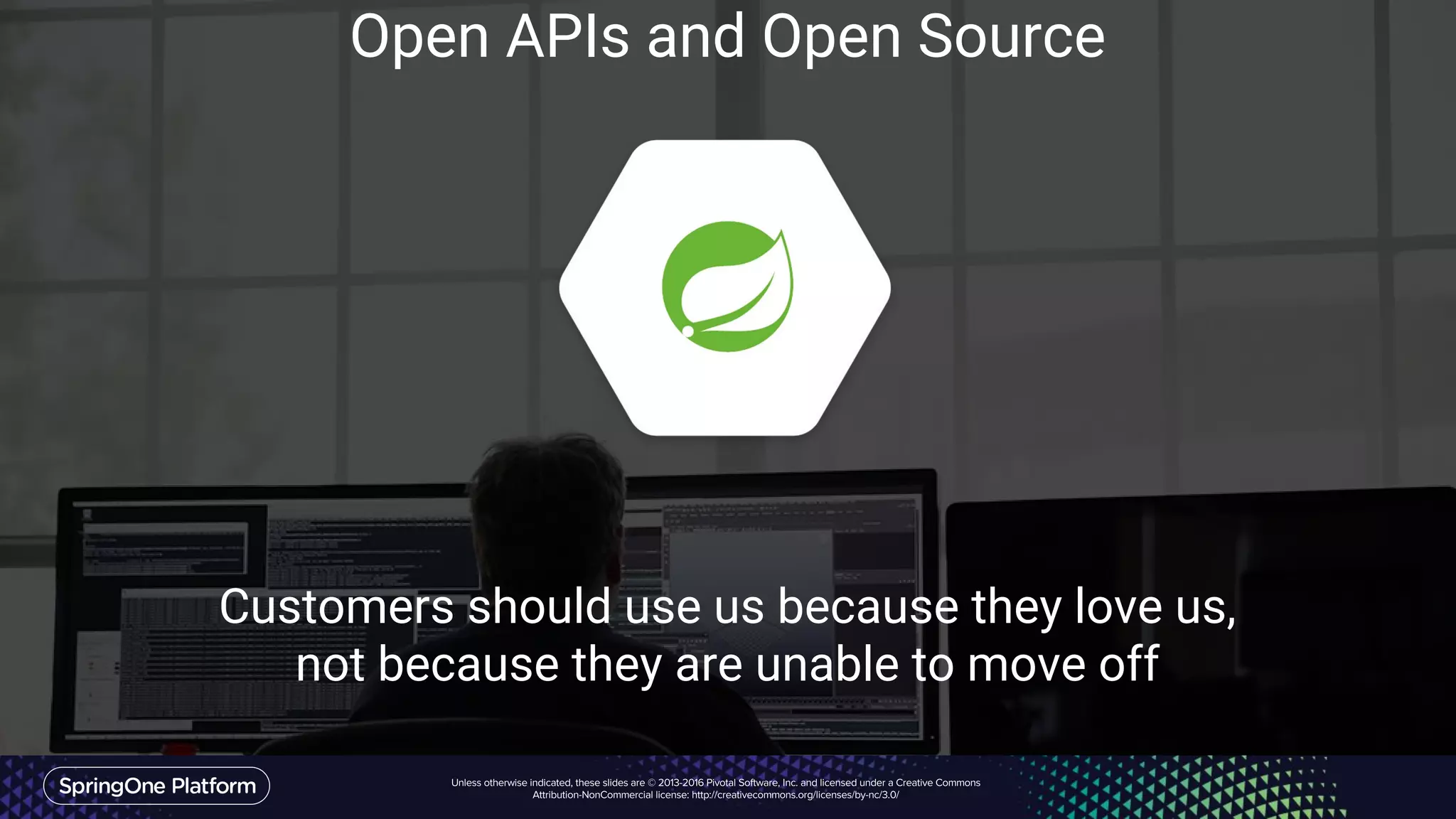Google Cloud Platform 18
Open APIs and Open Source
Customers should use us because they love us,
not because they are unable to move off
 