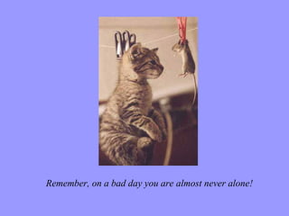 Remember, on a bad day you are almost never alone! 