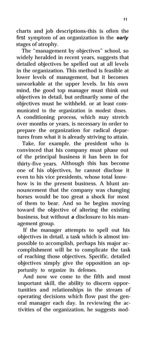 Good managers dont make policy decisions