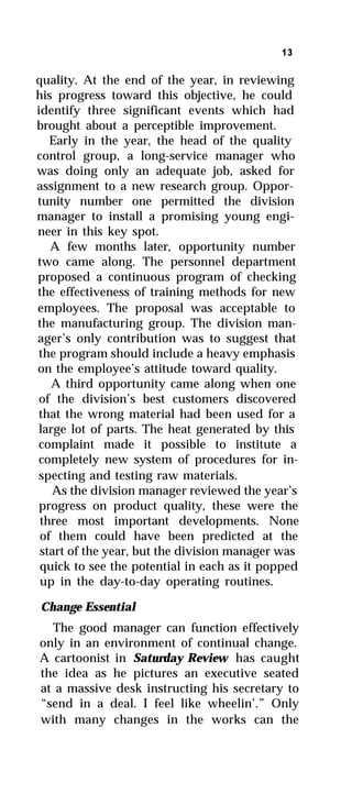 Good managers dont make policy decisions