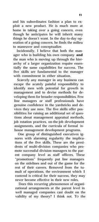 Good managers dont make policy decisions