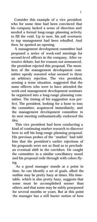 Good managers dont make policy decisions