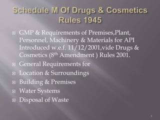 Gmp Amendment GOOD MANUFACTURING & LABORATORY PRACTICES.pptx