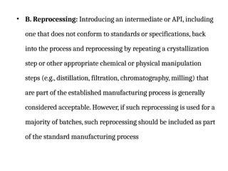 Good Works Reprocessing Good Manufacturing Practices.pptx in Quality assurance | PPTX