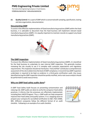Good Manufacturing Practices- Documentation, Inspection, Why Audit is ...