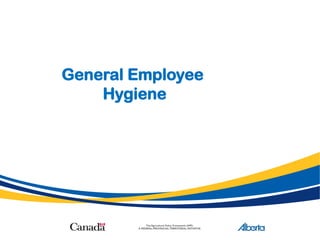 General Employee
Hygiene
 