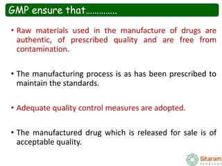 GOOD MANUFACTURING PRACTISES (GMP).pptx