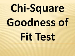 Chi-Square
Goodness of
Fit Test

 