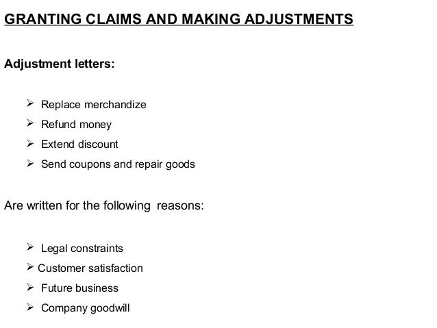 good news business communication goodwill adjustment letter