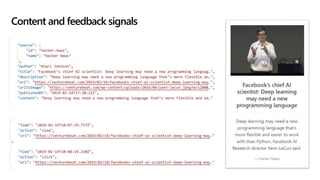 Content and feedback signals
 