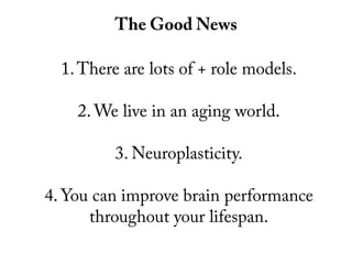 Good news for aging brains | PPT