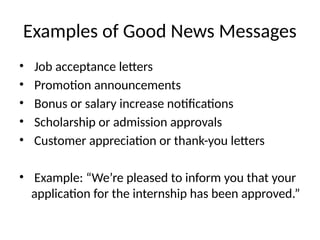 Good_News_Message_Writing (5).pptx COMMUNICATION SKILLS | PPTX