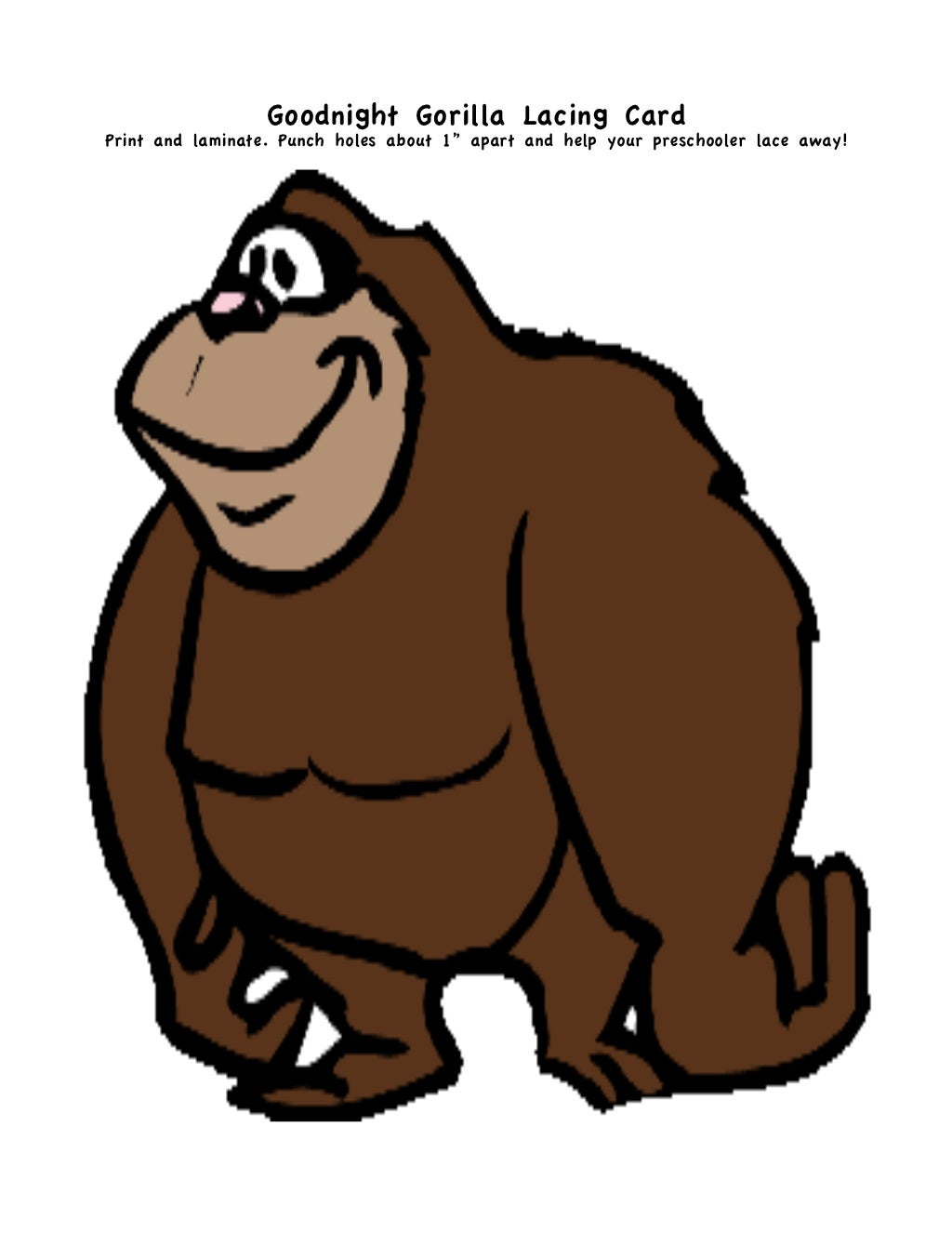Goodnight gorilla-printables