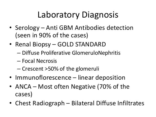 Goodpasture syndrome