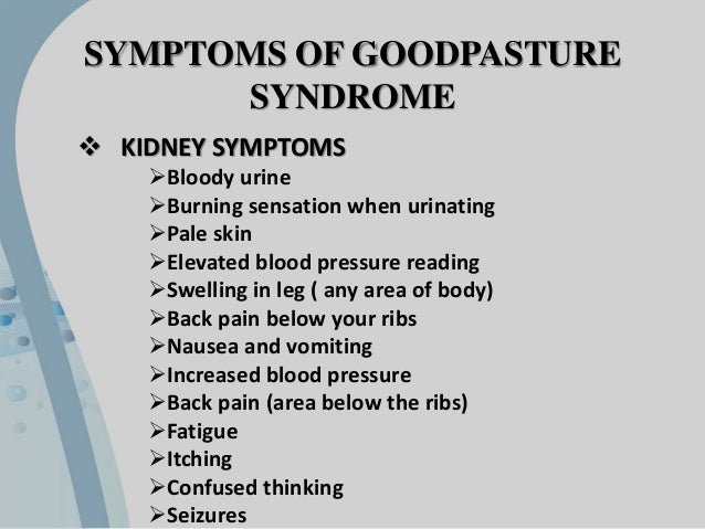 Goodpasture Syntrome
