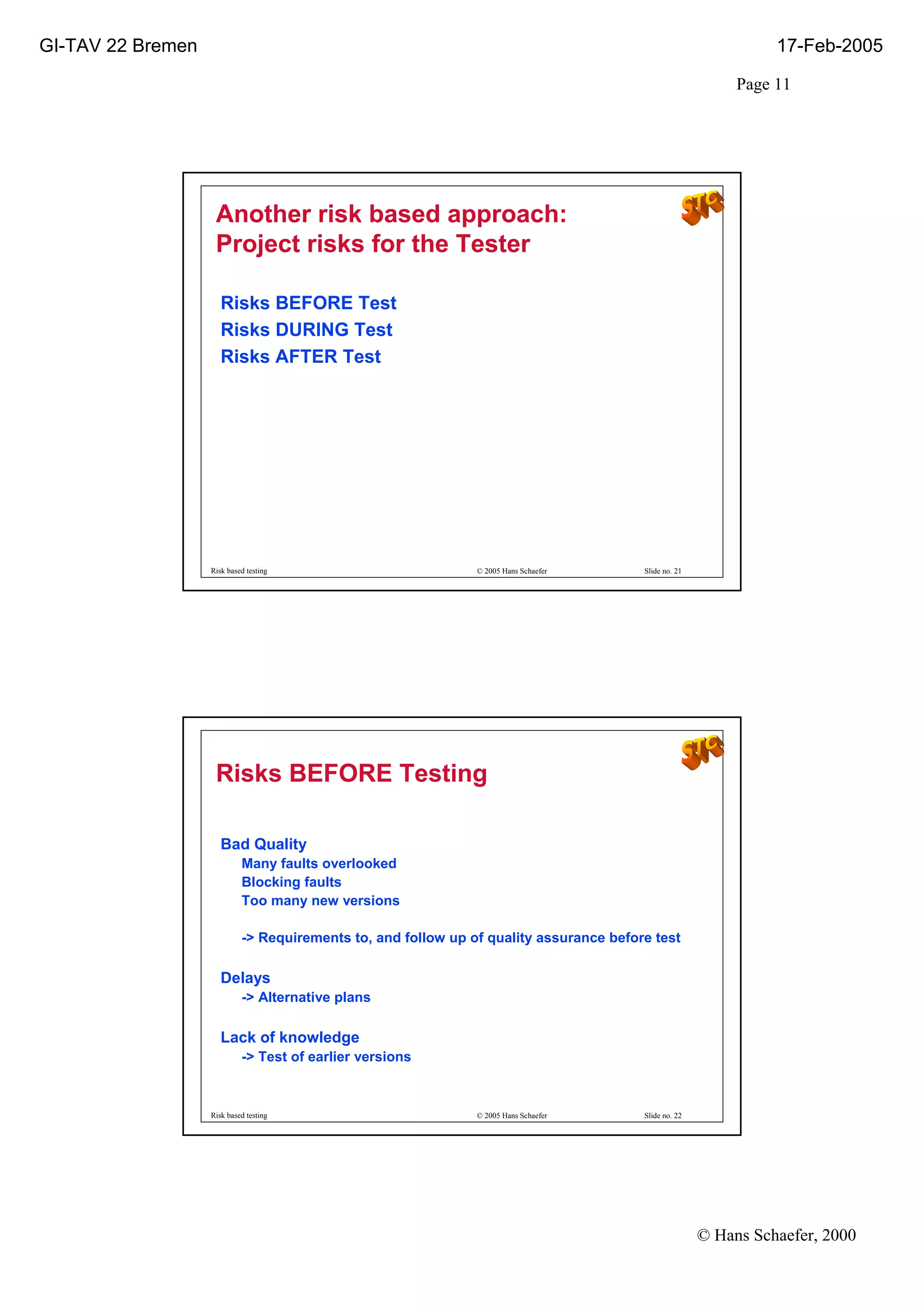 Good Ppt On Risk
