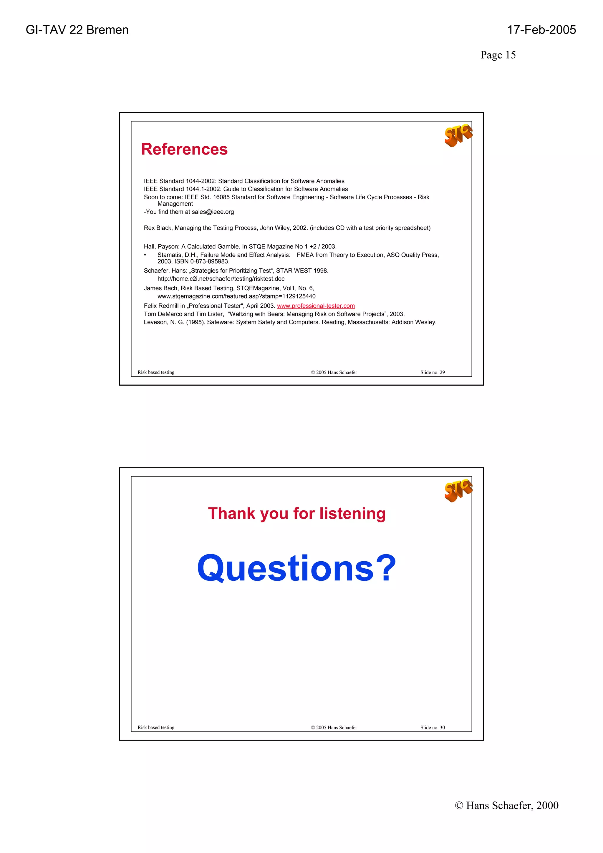 Good Ppt On Risk