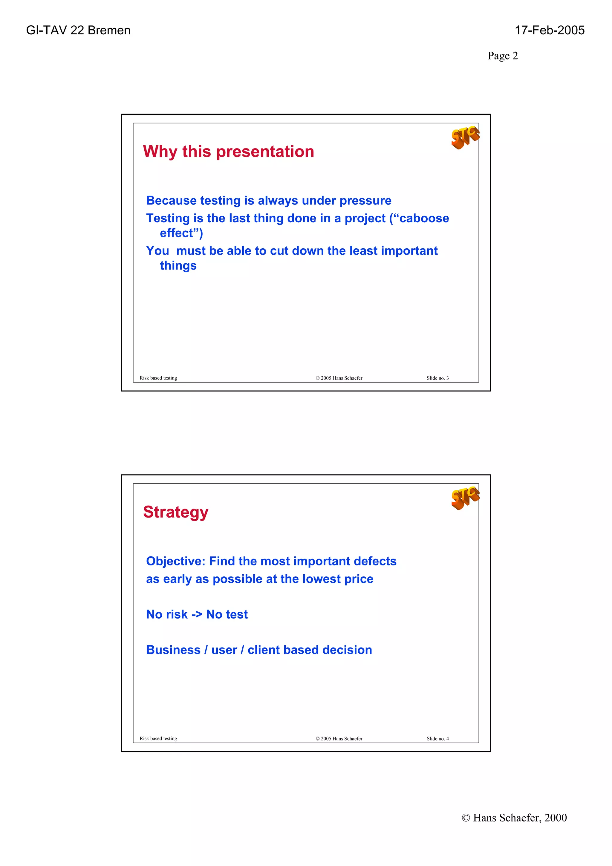 Good Ppt On Risk
